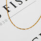 Pre-Owned 9ct Gold Interlocking Link Necklace 16 Inch