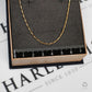 Pre-Owned 9ct Gold Interlocking Link Necklace 16 Inch