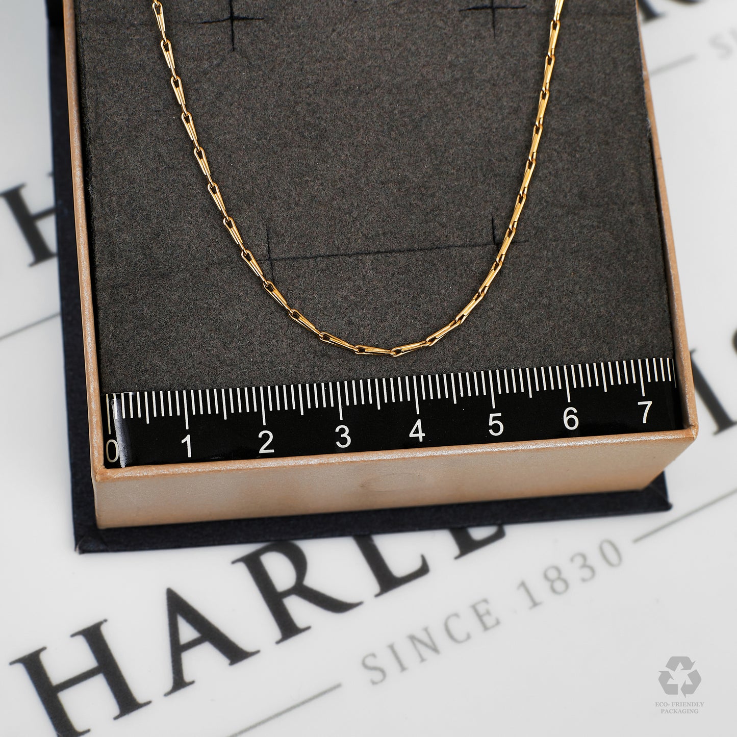 Pre-Owned 9ct Gold Interlocking Link Necklace 16 Inch