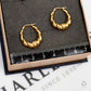 Pre-Owned 9ct Gold Creole Twist Hoop Earrings
