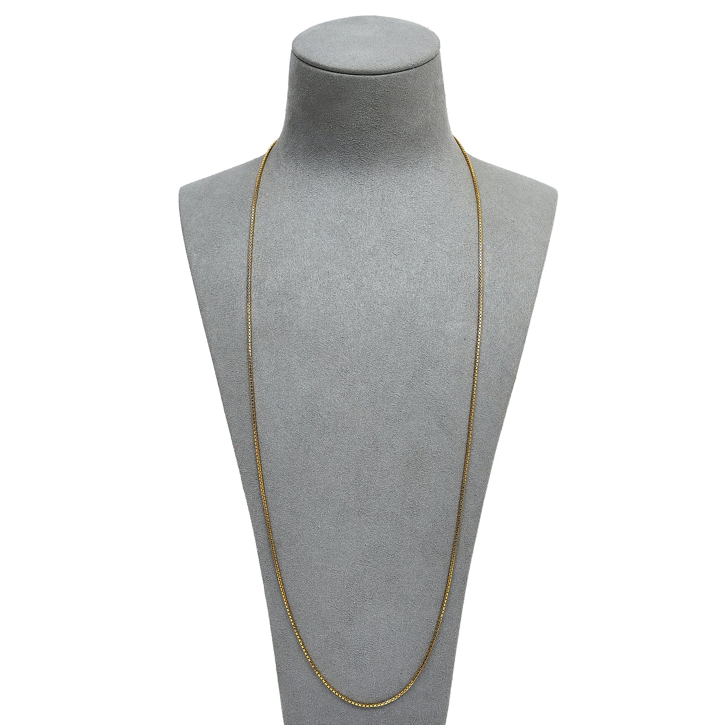 Pre-Owned 14ct Gold Box Link Chain Necklace 28 Inch