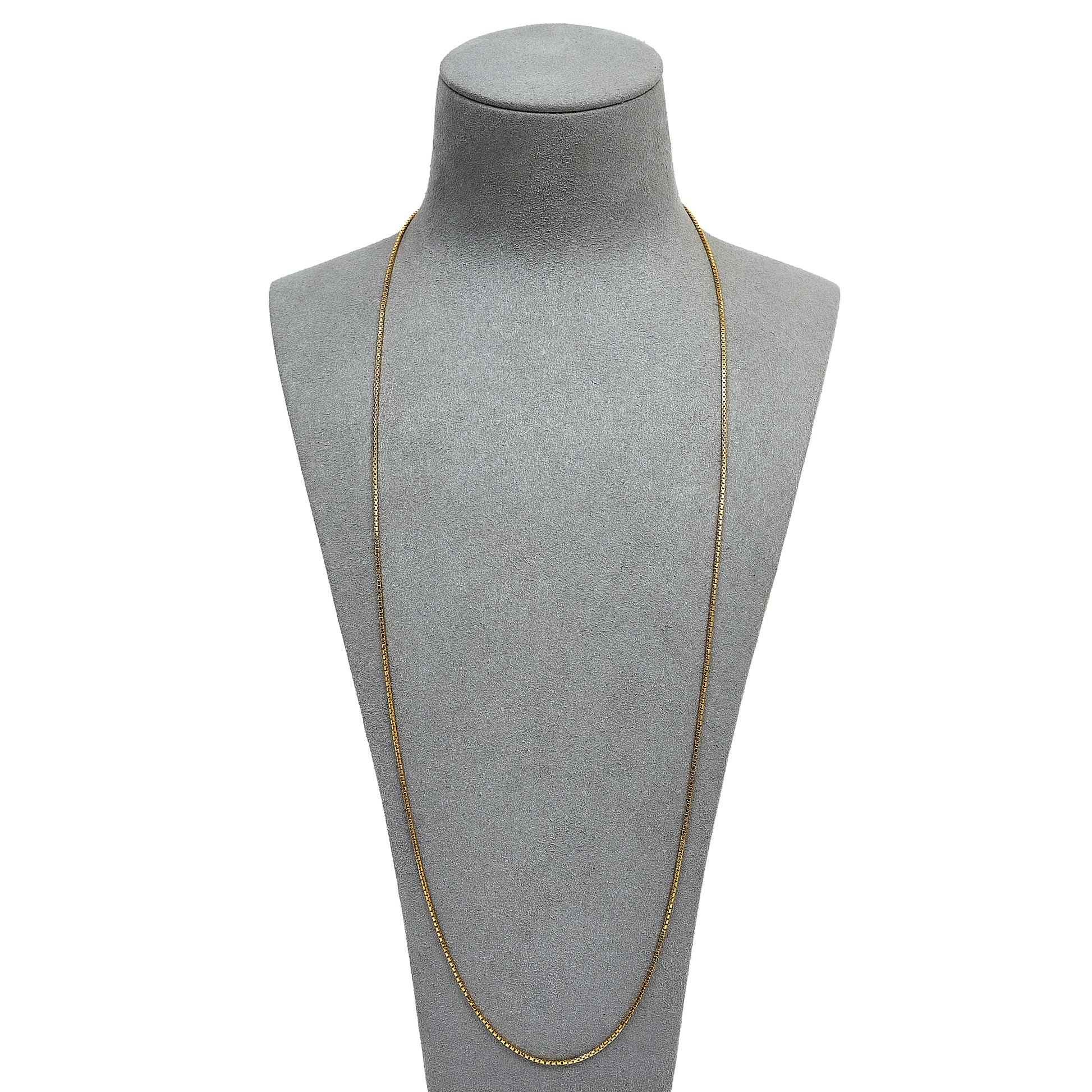 Pre-Owned 14ct Gold Box Link Chain Necklace 28 Inch
