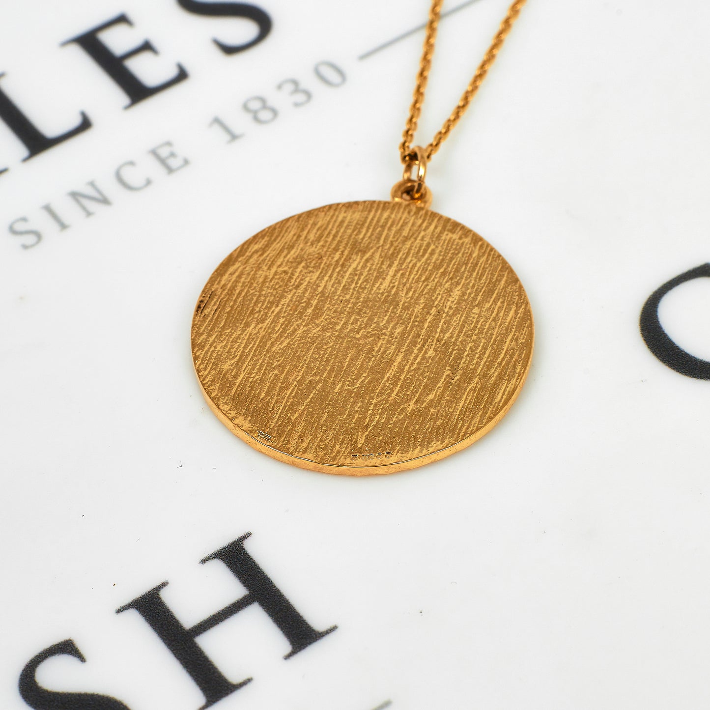 Pre-Owned 9ct Gold St Christopher Pendant 42mm x 33mm