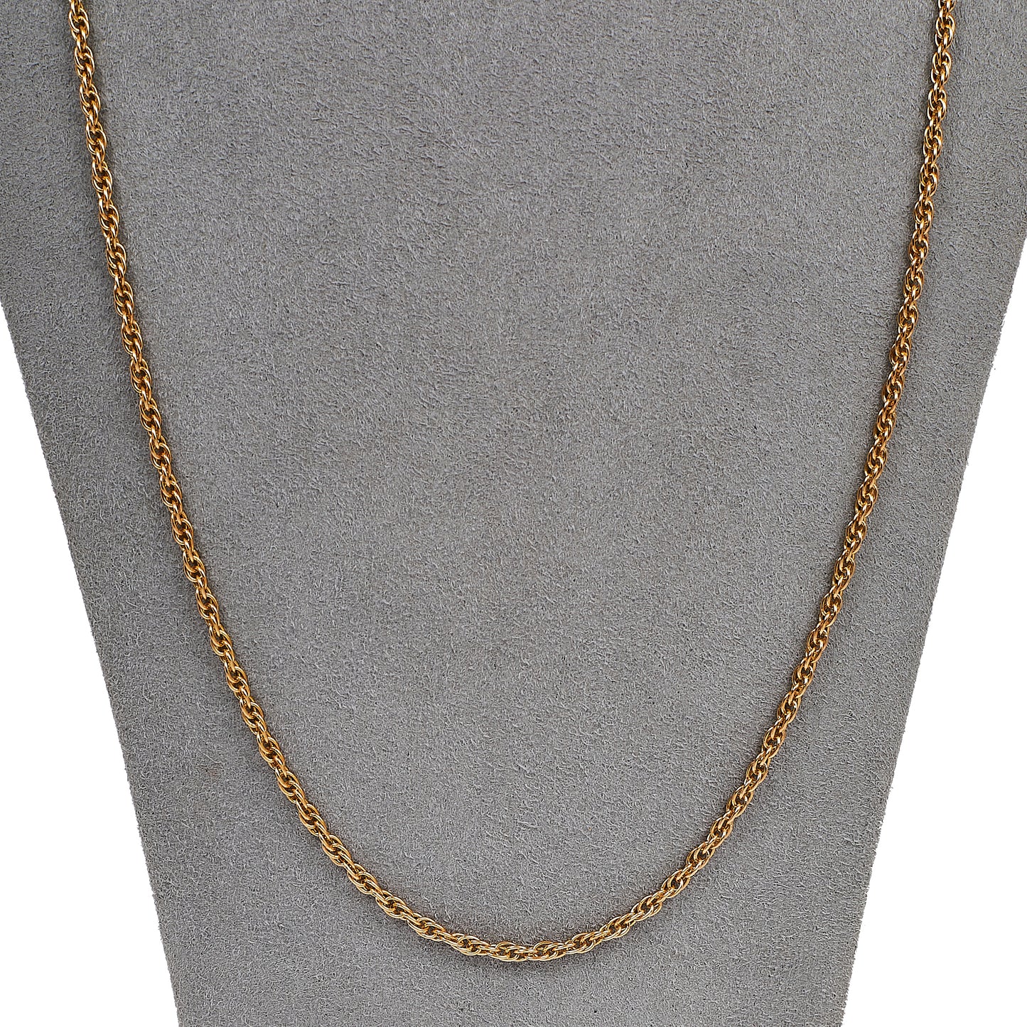 Pre-Owned 9ct Gold Prince Of Wales Necklace 24 Inch