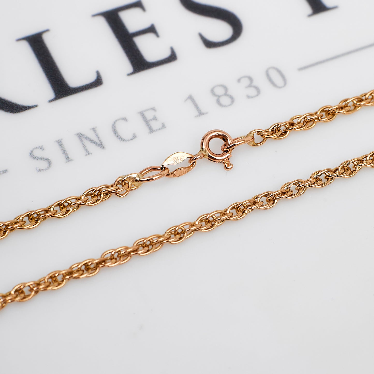 Pre-Owned 9ct Gold Prince Of Wales Necklace 24 Inch