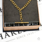 Pre-Owned 9ct Gold Double Albert Chain Necklace & T Bar