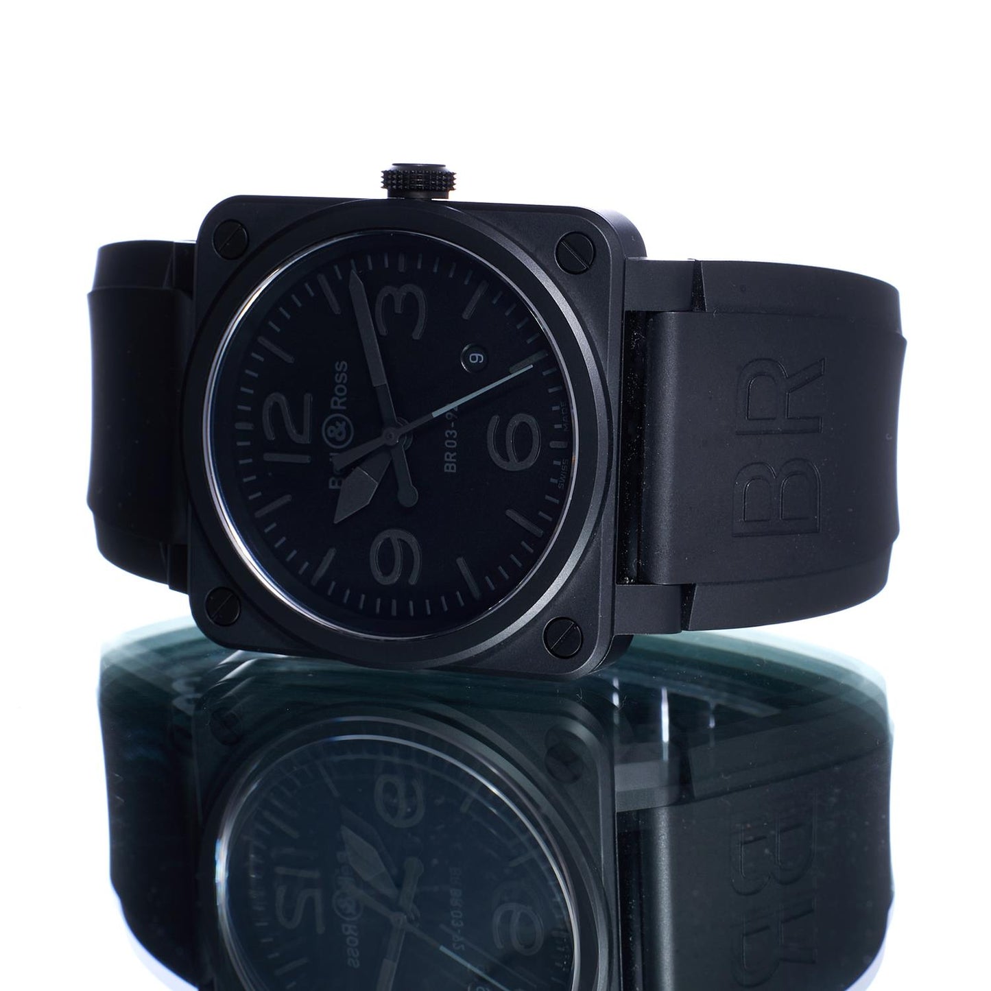 Pre-Owned Bell & Ross BR 03-92 Ceramic BR0392-PHANTOM-CE