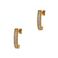 Pre-Owned 18ct Gold 8 Princess Cut Diamond Earrings