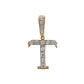 Pre-Owned 9ct CZ Gold Letter T Initial Pendant