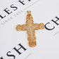 Pre-Owned 9ct Gold Openwork Filigree Cross Pendant