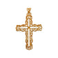 Pre-Owned 9ct Gold Openwork Filigree Cross Pendant