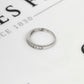 Pre-Owned 14ct White Gold & CZ Dress Ring Size M