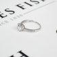 Pre-Owned 9ct White Gold CZ Dress Ring Size Q