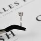 Pre-Owned 9ct White Gold CZ Dress Ring Size Q