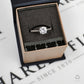 Pre-Owned 9ct White Gold CZ Dress Ring Size Q