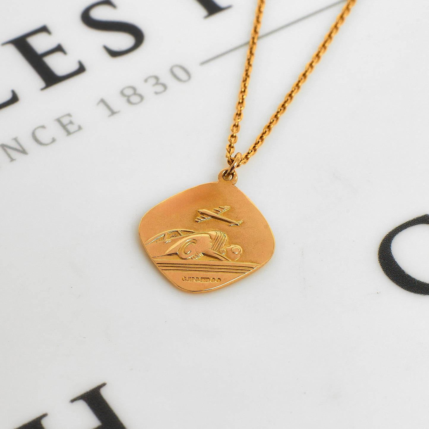 Pre-Owned 9ct Gold Rhombus St Christopher Pendant