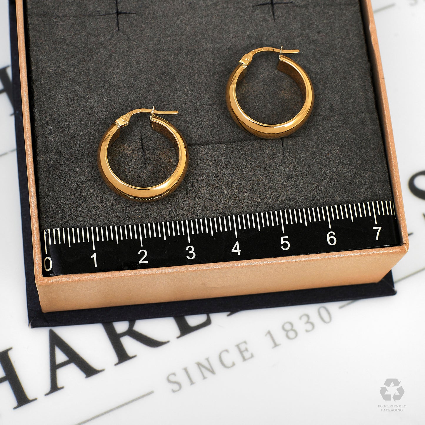 Pre-Owned 9ct Gold Hollow Creole Hoop Earrings 20mm x 19mm