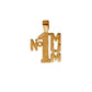 Pre-Owned 9ct Gold Multi Texture No 1 Mum Pendant
