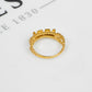 Pre-Owned 9ct Gold CZ MUM Cherish Ring Size G
