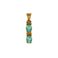 Pre-Owned 9ct Gold Apatite & Diamond Pendant