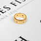 Pre-Owned 9ct Gold & 6 CZ Band Ring Size M.5