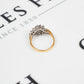 Pre-Owned 9ct Gold CZ Cluster Ring Size L