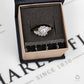 Pre-Owned 9ct Gold CZ Cluster Ring Size L