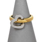 Pre-Owned 9ct Gold 2 Tone Heart Ring Size J.5