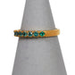 Pre-Owned 9ct Gold Chrysoberyl Half Eternity Ring Size N