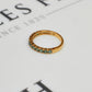 Pre-Owned 9ct Gold Chrysoberyl Half Eternity Ring Size N