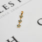 Pre-Owned 9ct Gold Chrysoberyl Flower Drop Pendant