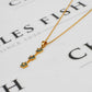 Pre-Owned 9ct Gold Chrysoberyl Flower Drop Pendant