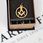 Pre-Owned 9ct Gold Masonic Compass & Square Pendant Small