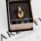Pre-Owned 9ct Gold Oval Rutilated Quartz Tulip Pendant