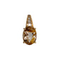 Pre-Owned 9ct Gold Oval Rutilated Quartz Tulip Pendant