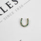 Pre-Owned 9ct Gold & Chrysoberyl Horseshoe Pendant