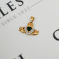 Pre-Owned 9ct Gold Agate & CZ Claddagh Pendant