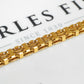Pre-Owned 9ct Gold 3 Row Oval Link Necklace 20 Inch