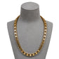 Pre-Owned 9ct Gold 3 Row Oval Link Necklace 20 Inch