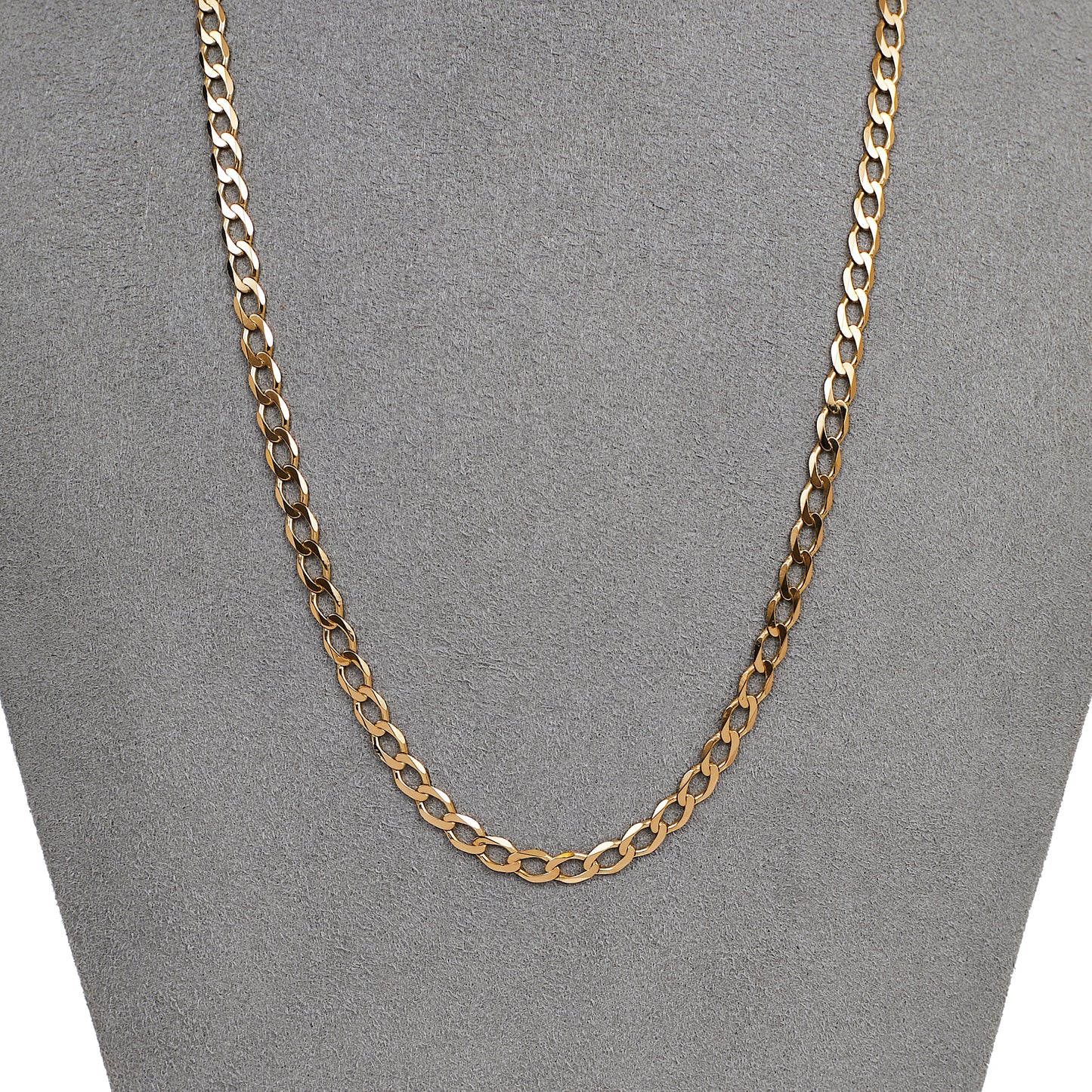 Pre-Owned 9ct Gold Curb Chain Necklace 18 Inch