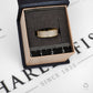 Pre-Owned 9ct Gold 4 Row CZ Band Ring Size M