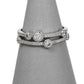 Pre-Owned 18ct White Gold 2 Row Diamond Ring