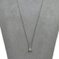 Pre-Owned 9ct White Gold & Diamond Pendant Necklace 18 Inch