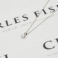Pre-Owned 9ct White Gold & Diamond Pendant Necklace 18 Inch