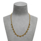Pre-Owned 14ct Gold Bead Triangle Design Collar Necklace