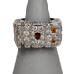 Pre-Owned 14ct White Gold & Diamond MOB Ring Size O