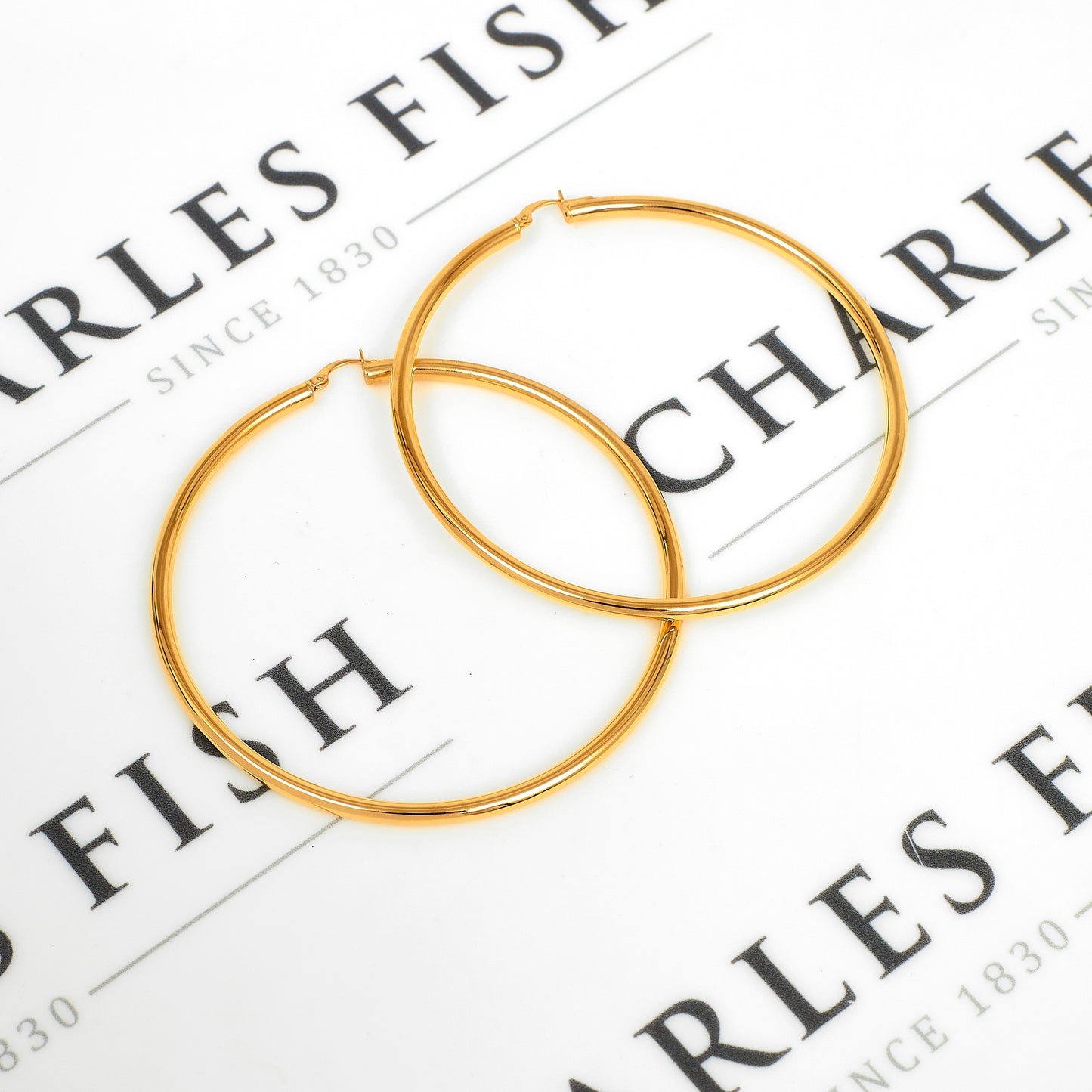 Pre-Owned 18ct Gold Oversized Creole Hoop Earrings