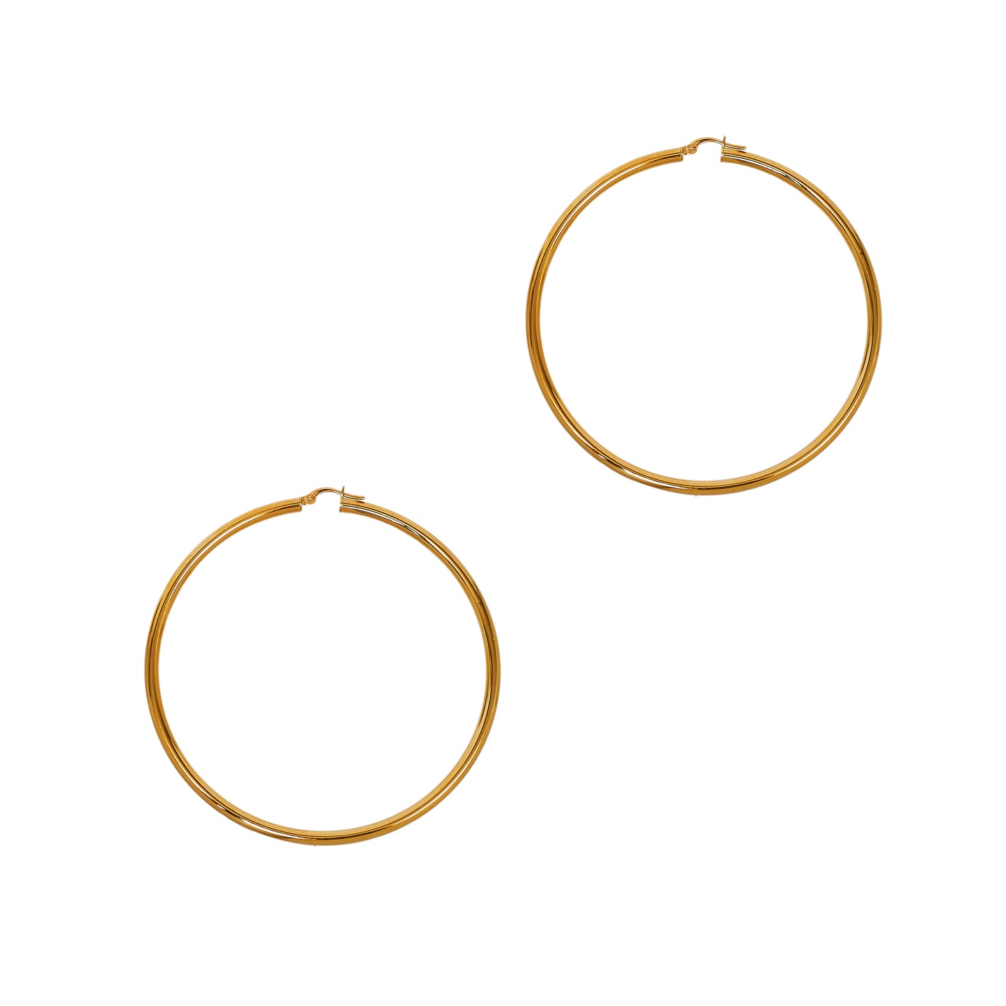 Pre-Owned 18ct Gold Oversized Creole Hoop Earrings