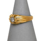 Pre-Owned 18ct Gold & Diamond Mens Gypsy Ring Size X
