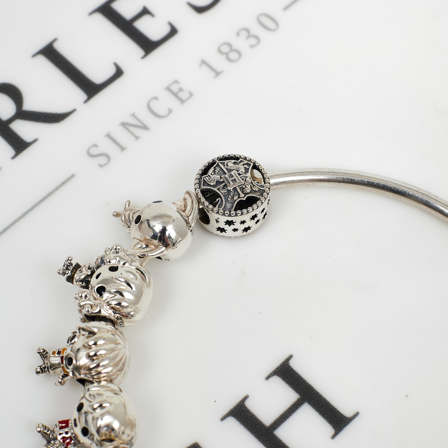 Pre-Owned Silver PANDORA Moments Harry Potter Golden Snitch Bangle